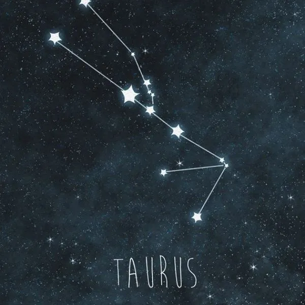Star chart labelled Taurus