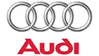 Audi's four interlocking rings and wordmark
