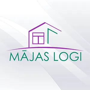 Majas Logi logo with colourful house outlines