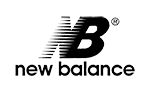 New Balance's striped NB monogram and wordmark