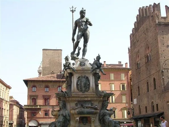 Fountain of Neptune in a public square